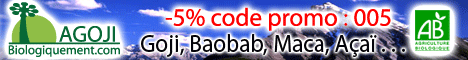 Antioxydant bio fruit bio Goji Baobab Acai Maca