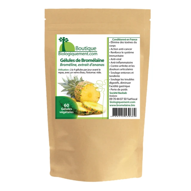 Gélules de Bromelaïne